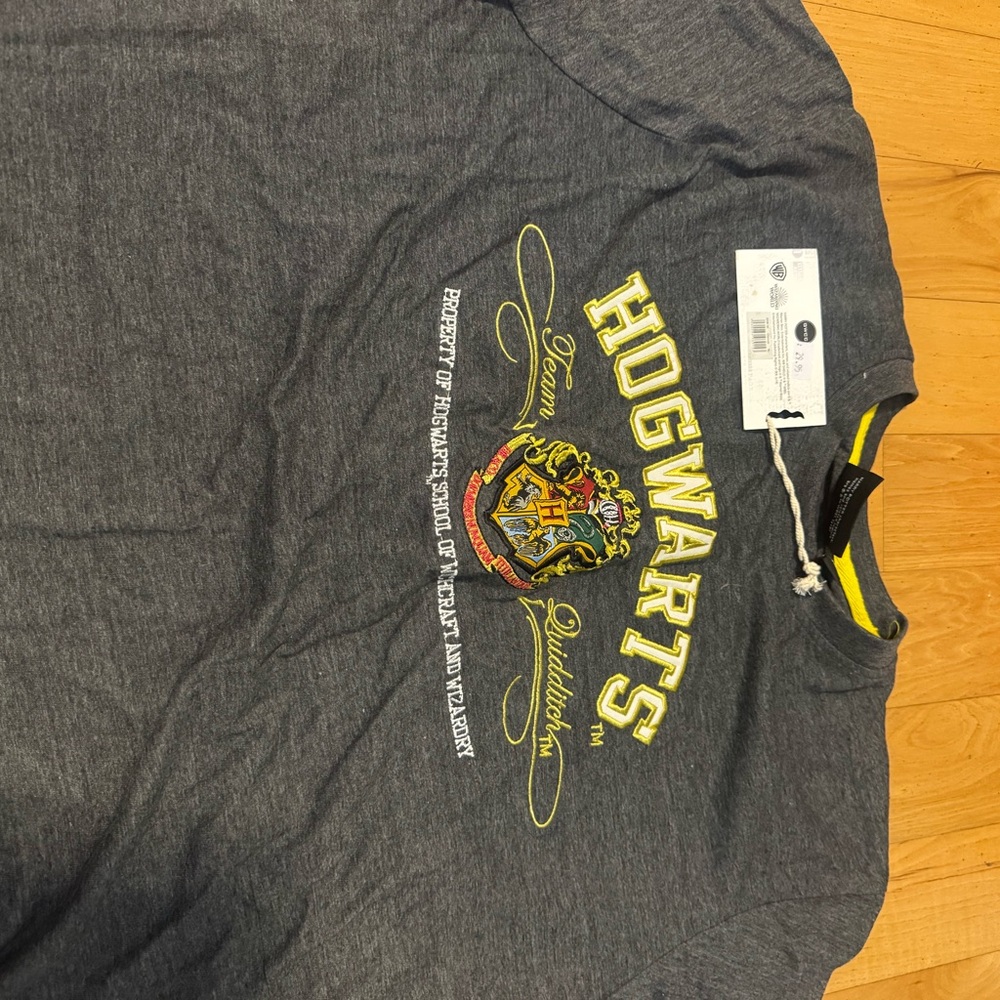 Gray Hogwarts Graphic T-Shirt